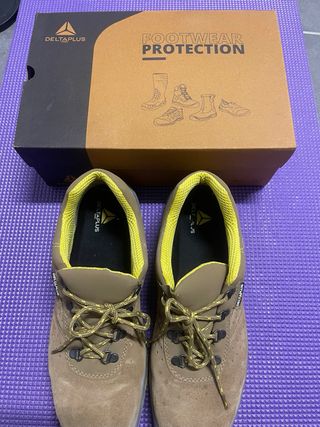 Zapatos de seguridad Delta Plus Marrón/Amarillo