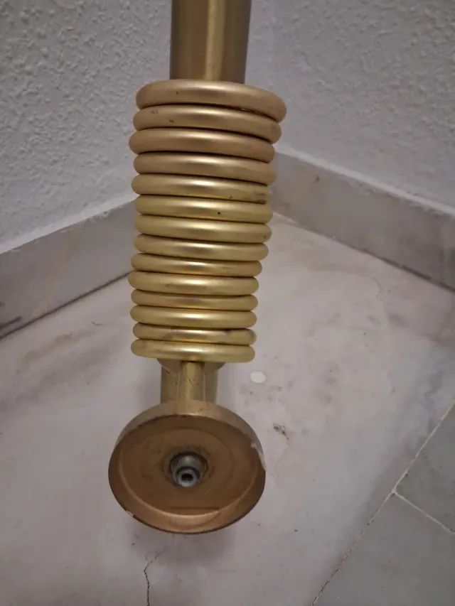 Barra Cortina Metal Bronceada 1'47cm