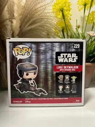 Funko Pop 229 Luke Skywalker con Speeder Bike