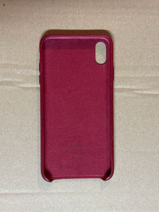 Custodia in pelle Apple per iPhone XS Max rossa