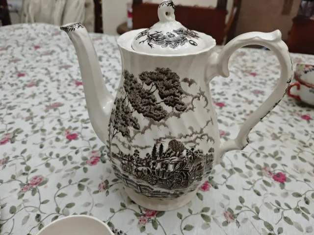 Juego té Myott Royal Mail Fine Staff