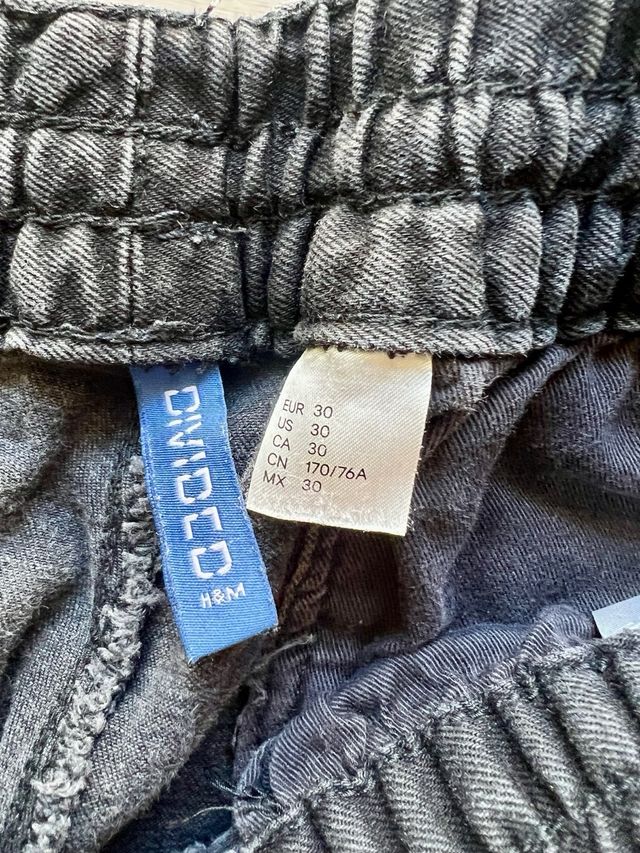 Pantalón H&M Gris Elástico