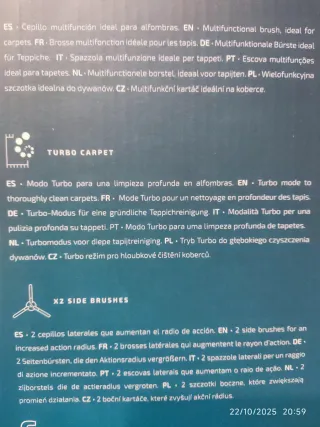Aspiradora Cecotec Conga 2100 Poder de absorción. 