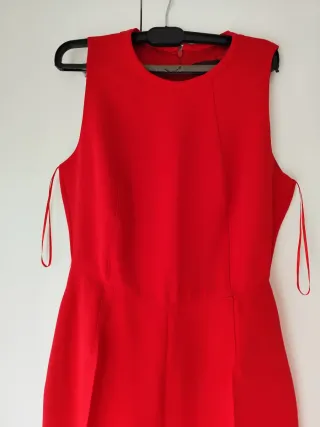 Adolfo Domínguez Abito Pantalone Rosso Taglia L