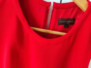 Adolfo Domínguez Abito Pantalone Rosso Taglia L