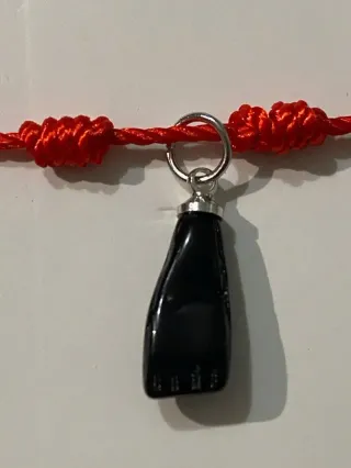 Pulsera 7 Nudos Roja Higa Negra Nueva