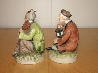 Figuras cerámica K.K Crown China Japón sello 60 ́s