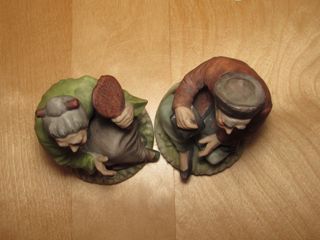 Figuras cerámica K.K Crown China Japón sello 60 ́s