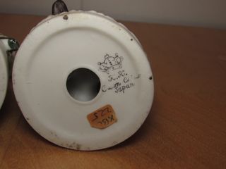 Figuras cerámica K.K Crown China Japón sello 60 ́s