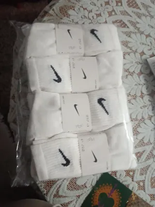 Docena Calcetines Nike Talla 42-46 Blancos
