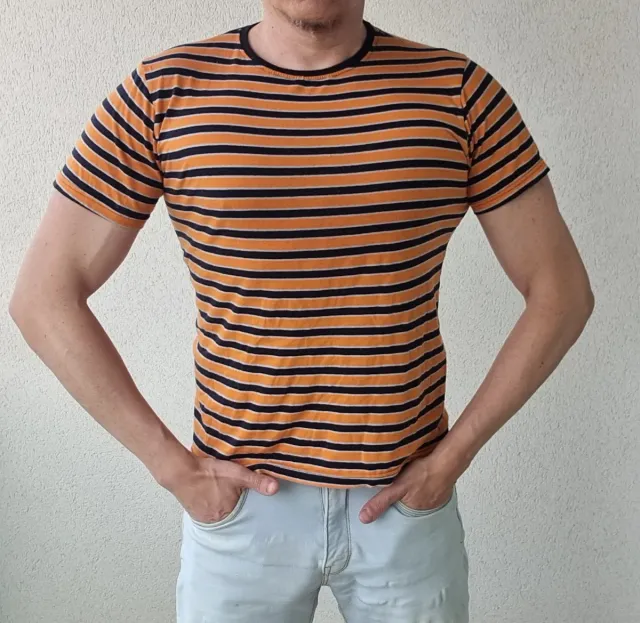 Camiseta Koala Bay Talla S Rayas Naranja