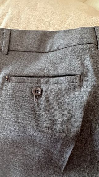 Pantalones Sportmax Max Mara Talla 12 Gris