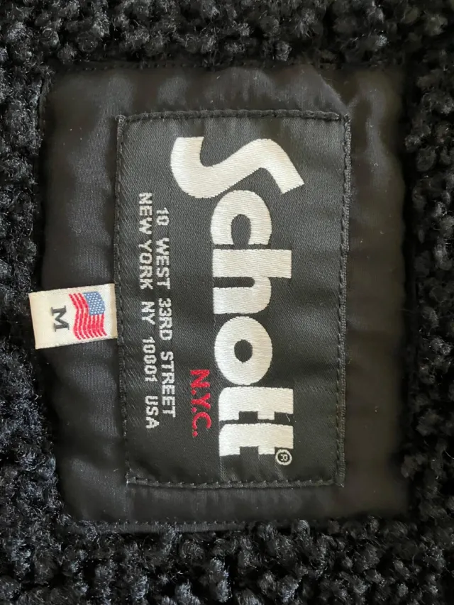 Abrigo invierno Schott Negro