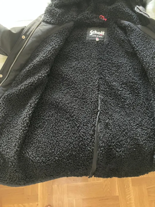 Abrigo invierno Schott Negro