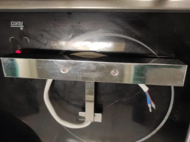 Aplique espejo cristal y metal