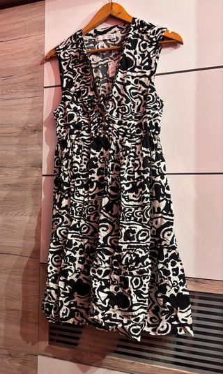 Vestido Sfera Negro y Blanco Talla S