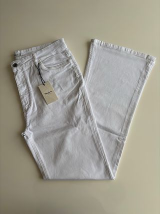 Pantalón vaquero Pepe Jeans blanco mujer
