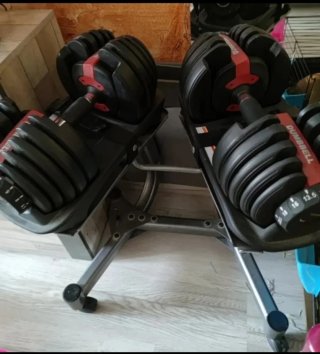 Pesas mancuernas polea gym gimnasio abdominales