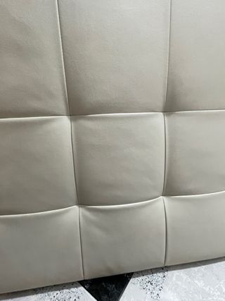 Cabecero polipiel beige cama doble