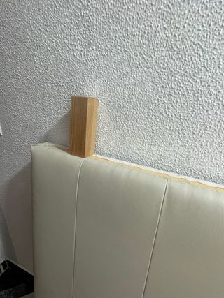 Cabecero polipiel beige cama doble