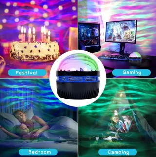 Proyector LED Q6 Star Light con mando - Color RGB