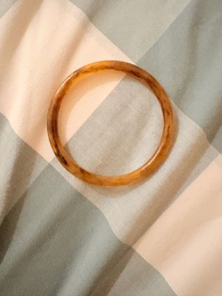 Pulsera Resina Naranja y Marrón