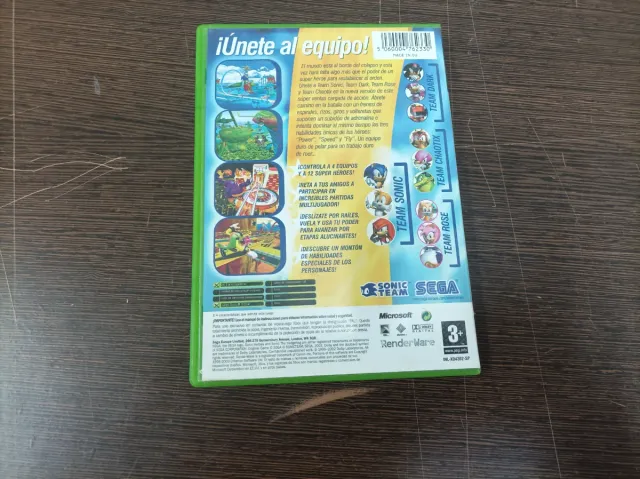 Sonic Heroes Xbox clasica