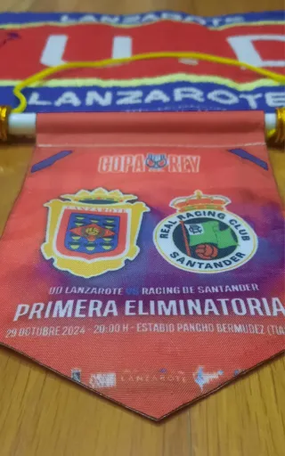 Banderín Racing Santander-Lanzarote Copa del Rey