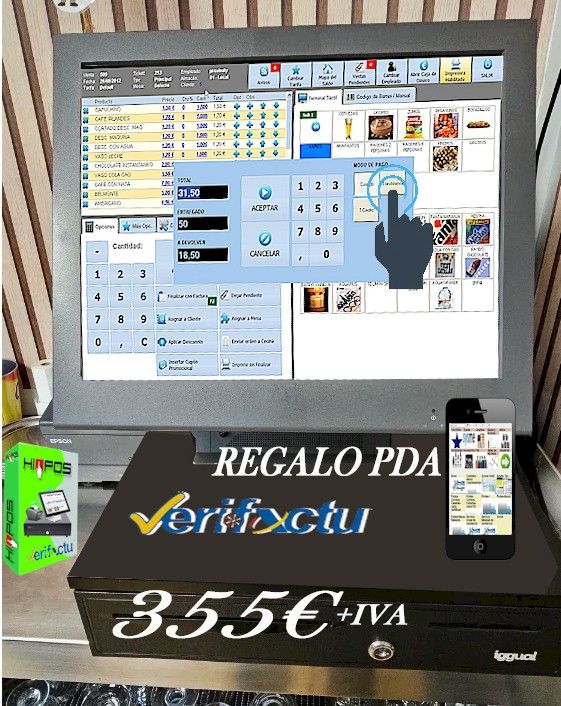 TPV + PDA Verifictu Sin Cuotas