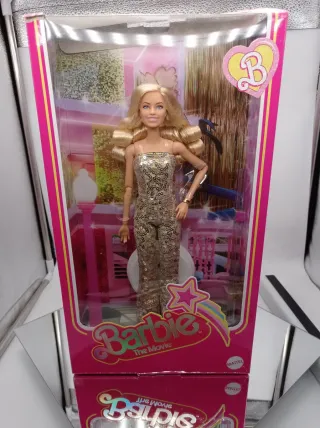 Costume da bambola dorata Barbie The Movie
