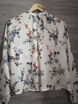 Camisa de seda estampado floral