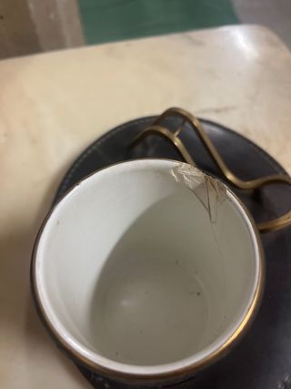 Porta pipa in pelle con scritta Tabacco