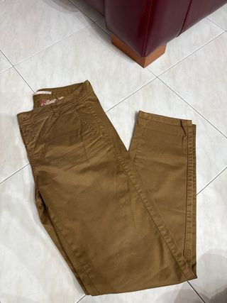 Pantalón chino Bershka Talla 38 Marrón