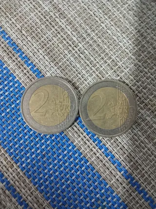 2 Monete da 2 Euro Italia 2002