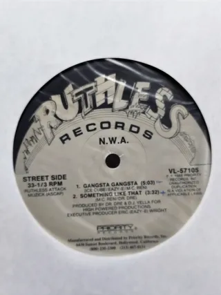 Vinilo Rap N.W.A. Gangsta Gangsta EP 1988