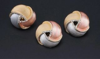 Conjunto Bañado Oro y Diamantes Imitación
