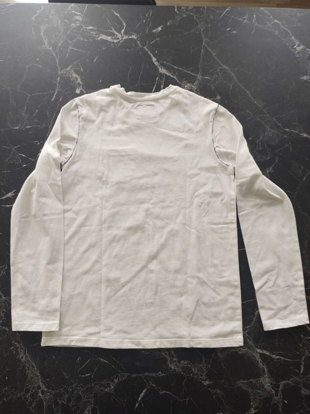 T-shirt Original Marines manica lunga bianca