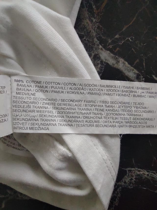 T-shirt Original Marines manica lunga bianca