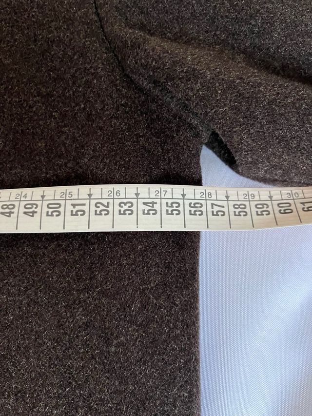 Caramelo Brown Wool Alpaca Coat Made in Spain Size