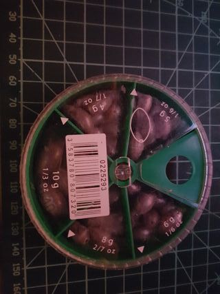 Lastre pesca CAJA 5 Casilleros OLIVAS ABOMBADAS