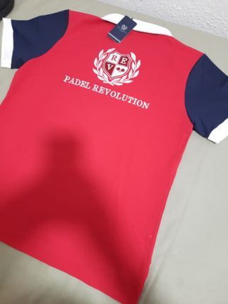 Polo Padel Revolution Hombre Talla M Rojo