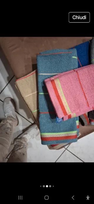 6 paia asciugamani bagno