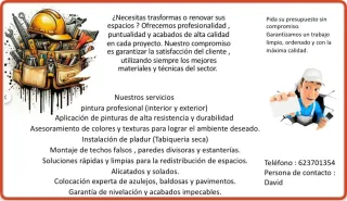 Pintores profesionales: pisos y fachadas