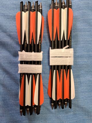 36 FLECHAS DE ARCO O BALLESTA DE 12"