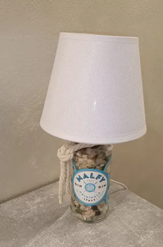 Lampada artigianale Malfy Gin con pietre