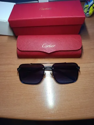 Gafas de Sol Cartier Negras y Doradas