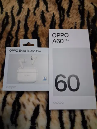 OPPO A60 5G blu + OPPO Enco Buds3 Pro