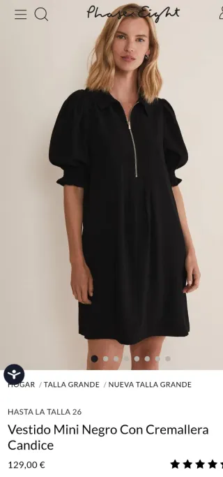 Vestido negro Phase Eight