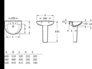 Lavabo Roca con Pedestal