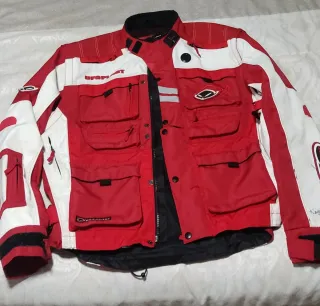 Chaqueta Enduro UFO Talla L Roja/Blanca